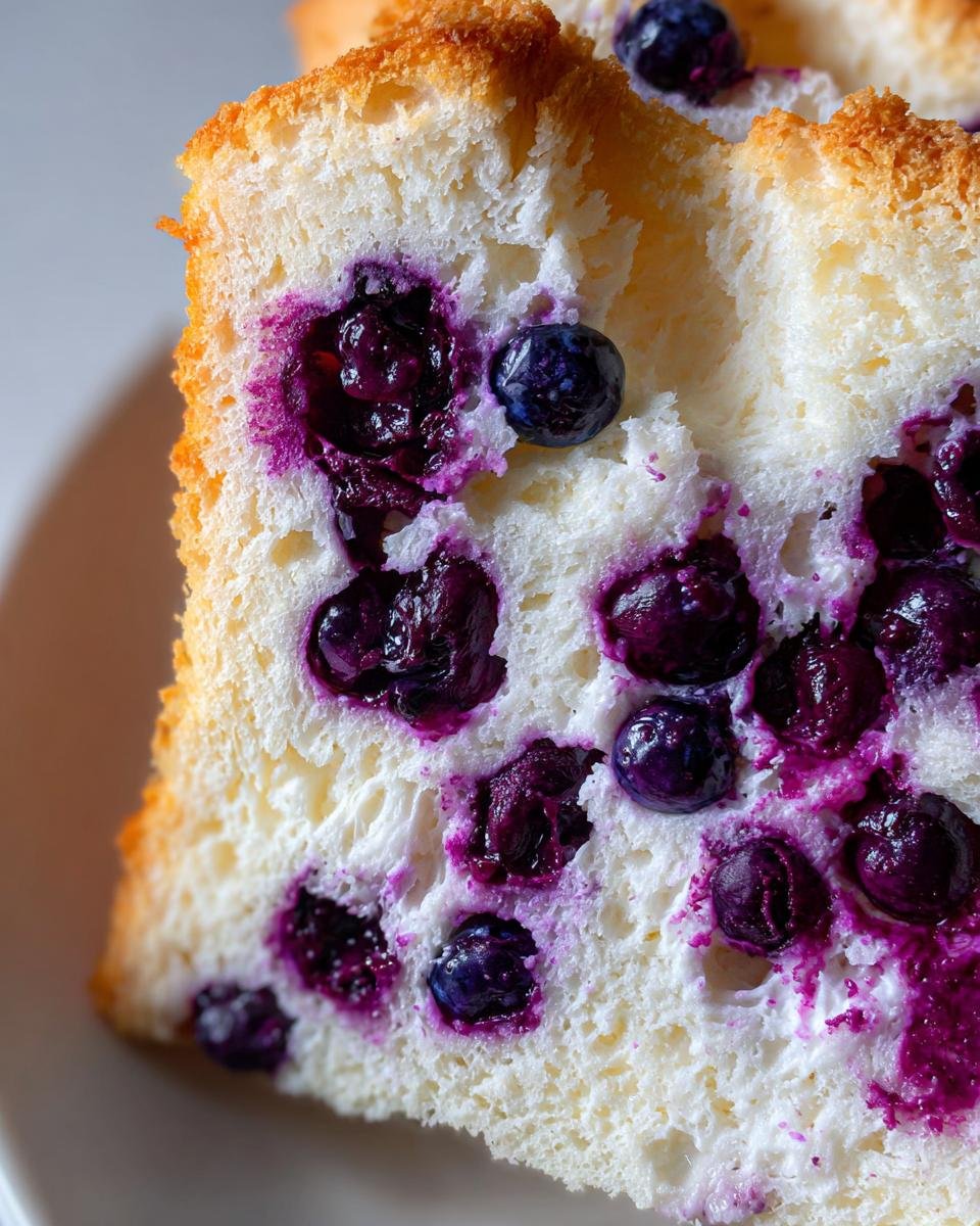 Blueberry Angel Food Cake - detail 1
