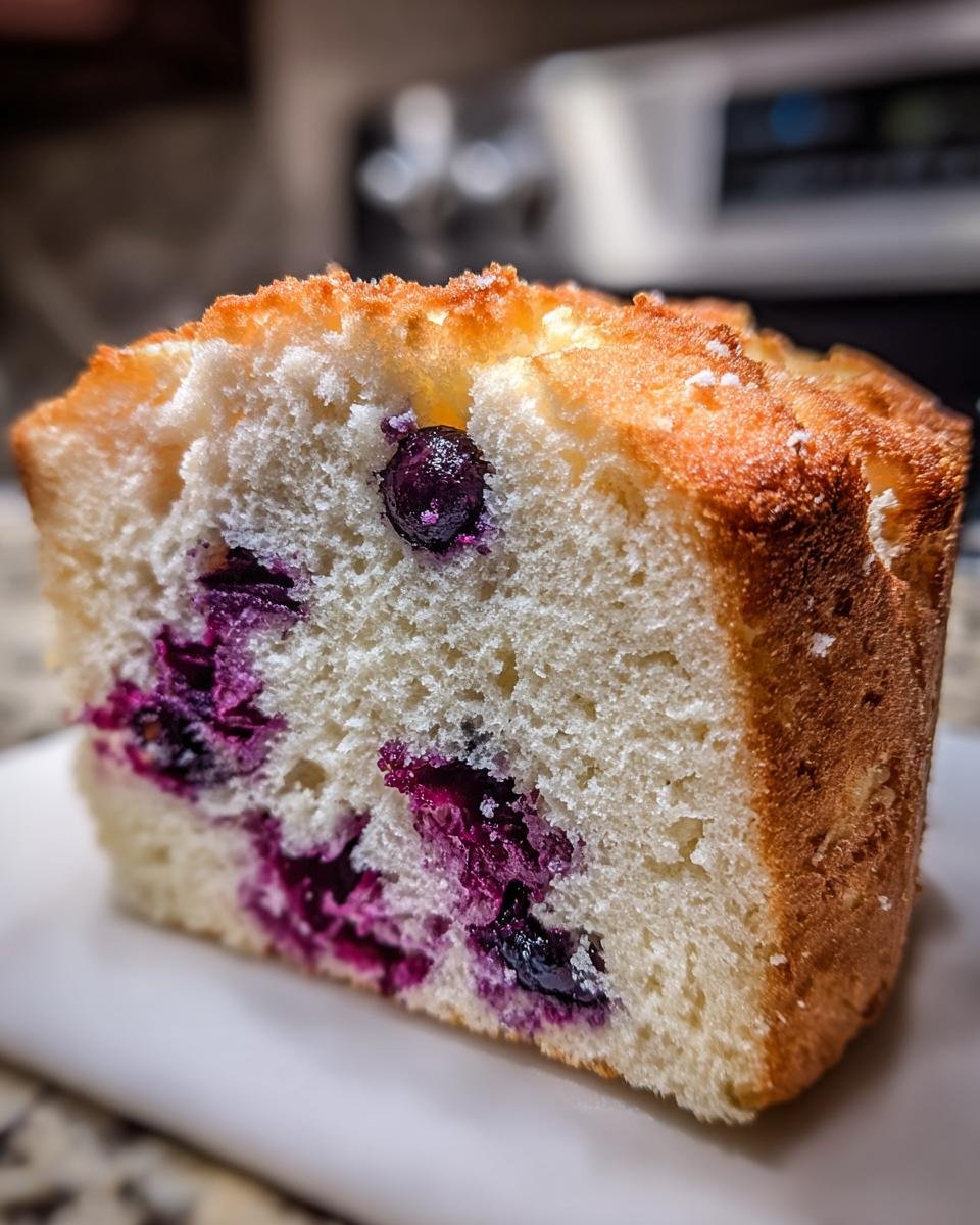 Blueberry Angel Food Cake - detail 2