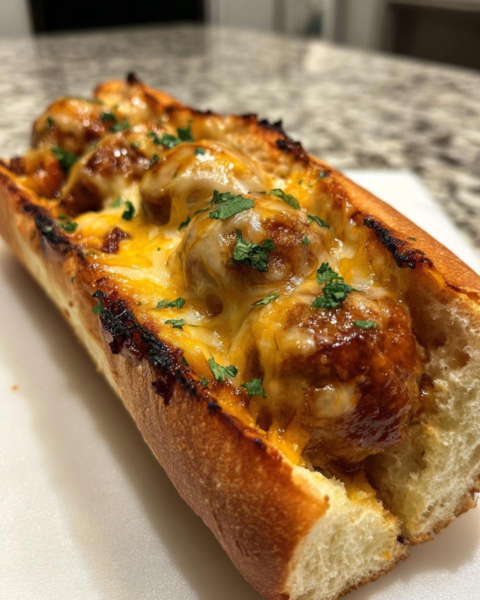 Bourbon BBQ Bacon Cheeseburger Meatball Subs - detail 4