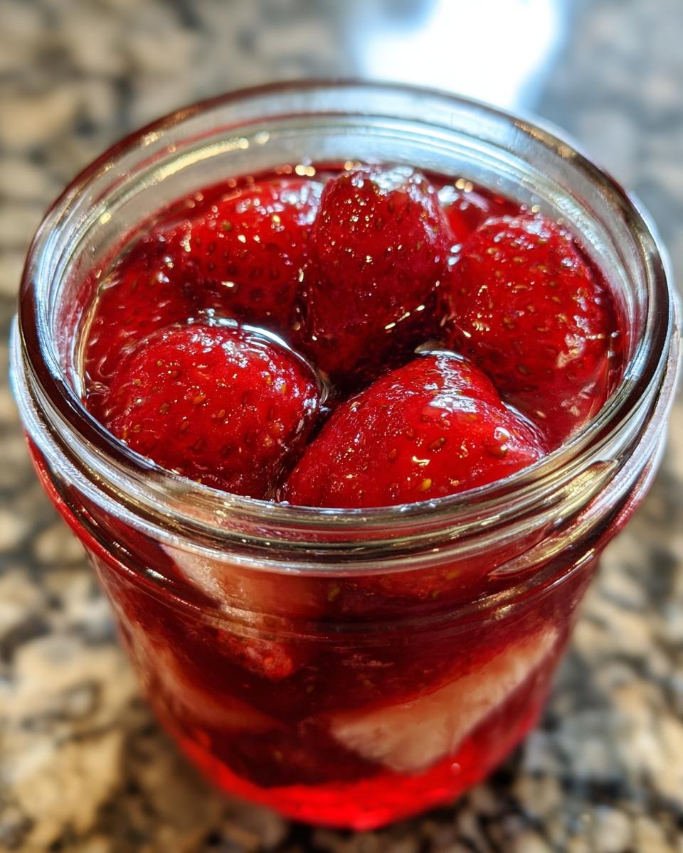 Canning Strawberries - detail 1