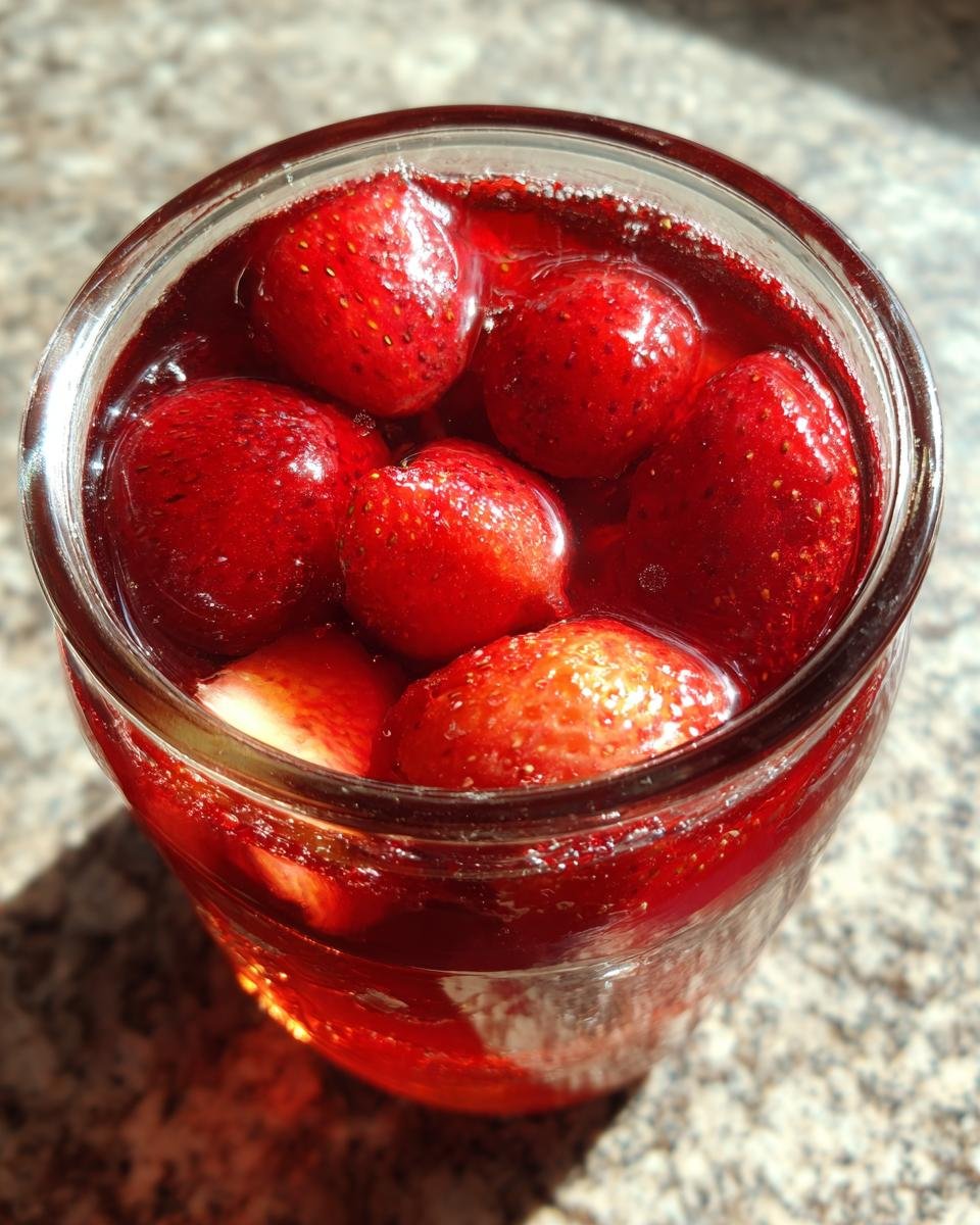 Canning Strawberries - detail 2