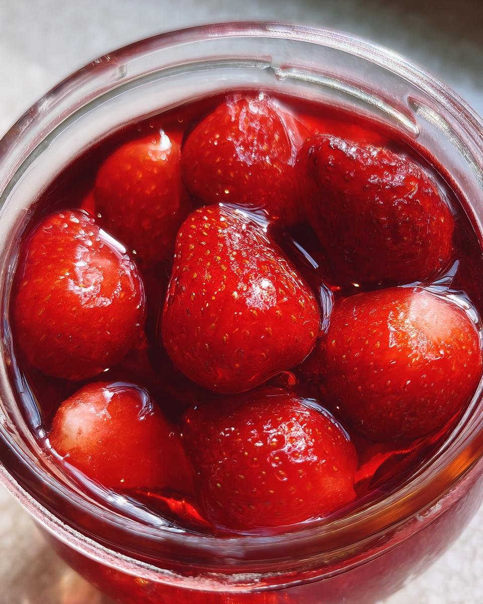 Canning Strawberries - detail 3