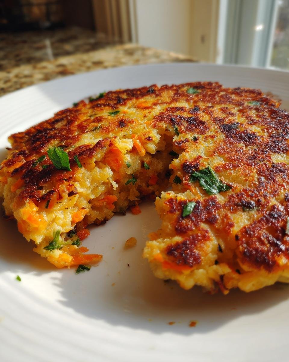 Carrot and Cheese Patties - detail 1