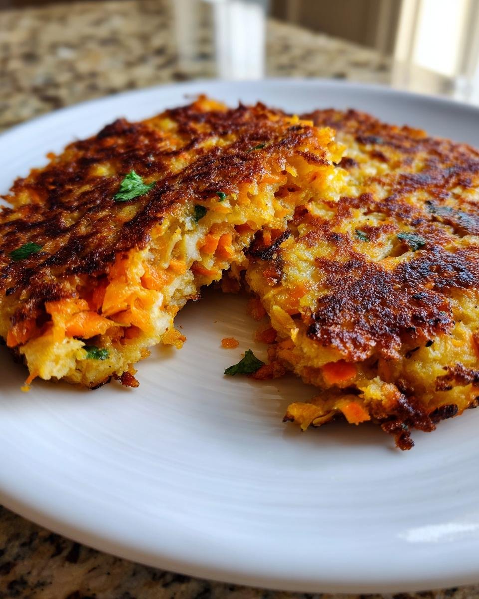 Carrot and Cheese Patties - detail 2