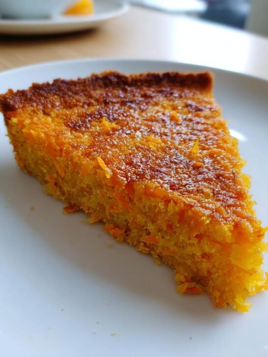 Carrot and Orange Tart Without Flour or Sugar