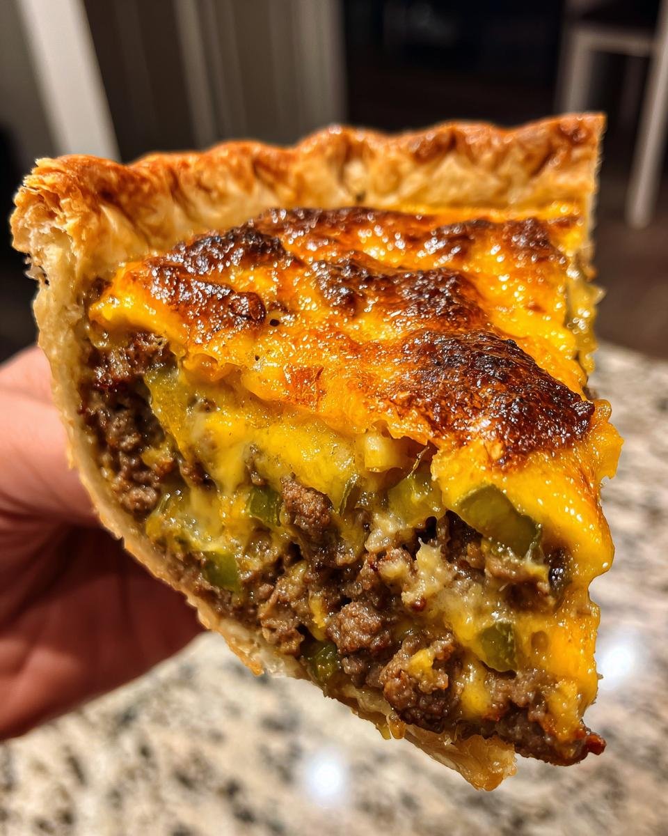 Cheeseburger Pie - detail 1