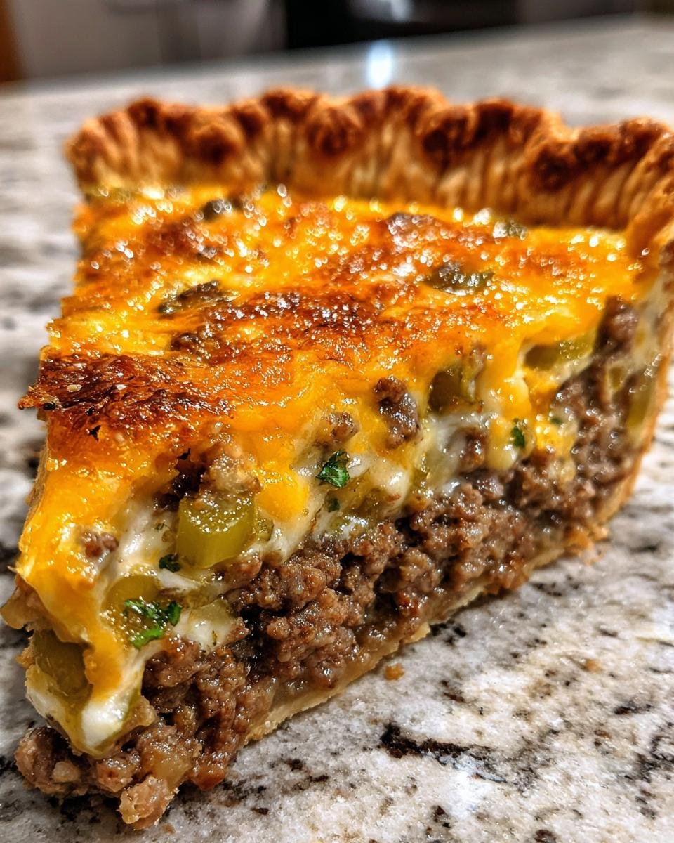 Cheeseburger Pie - detail 2
