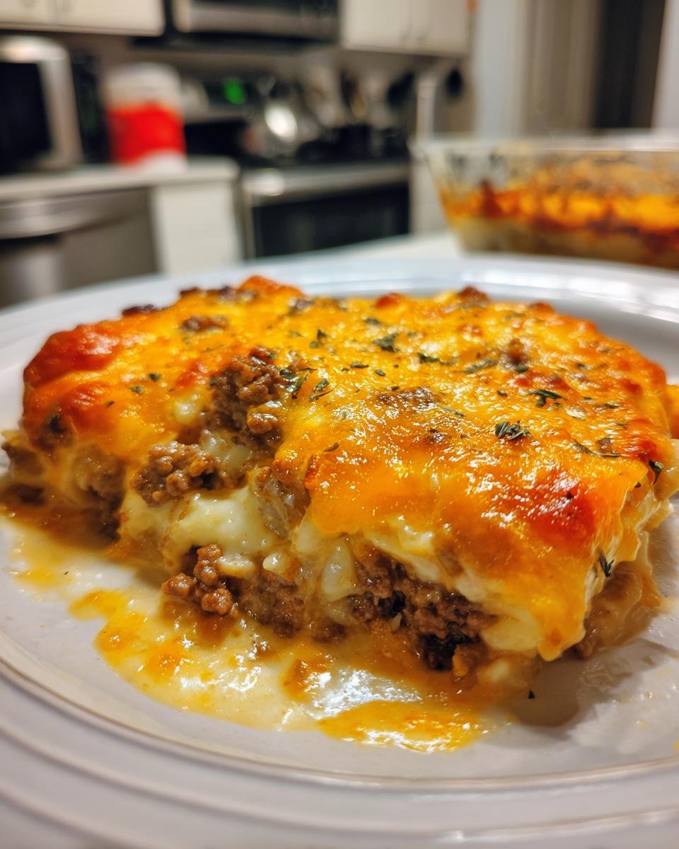 Cheesy Cabbage Beef Casserole - detail 2