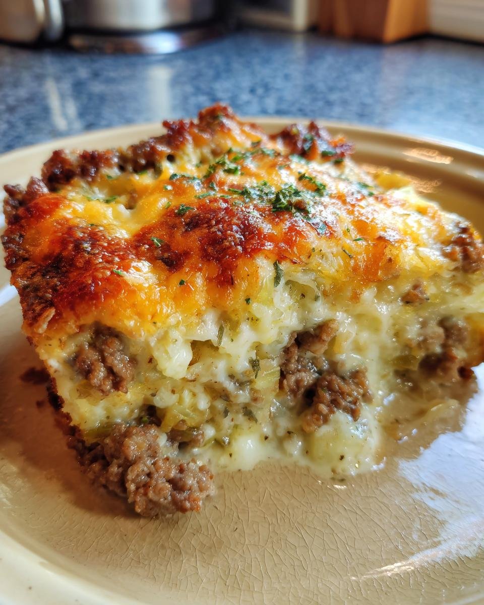 Cheesy Cabbage Beef Casserole - detail 3