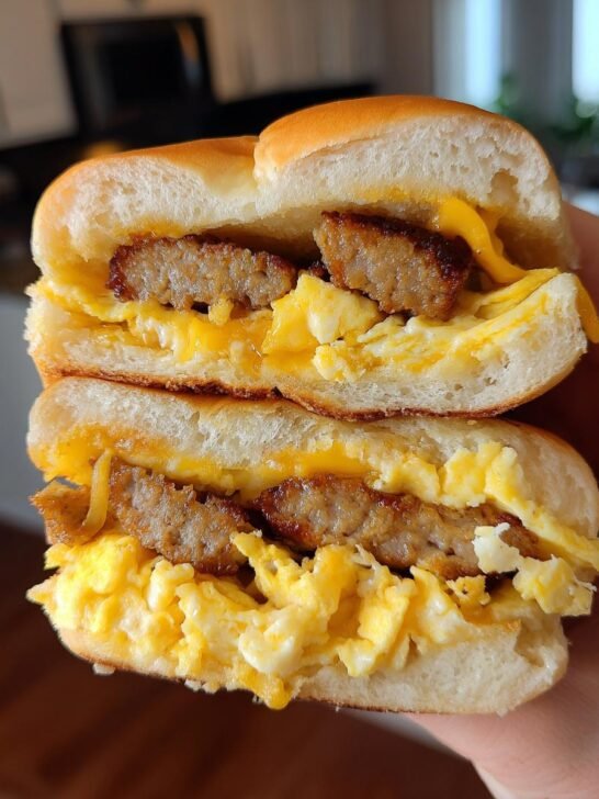 Cheesy Sausage and Egg Breakfast Sliders