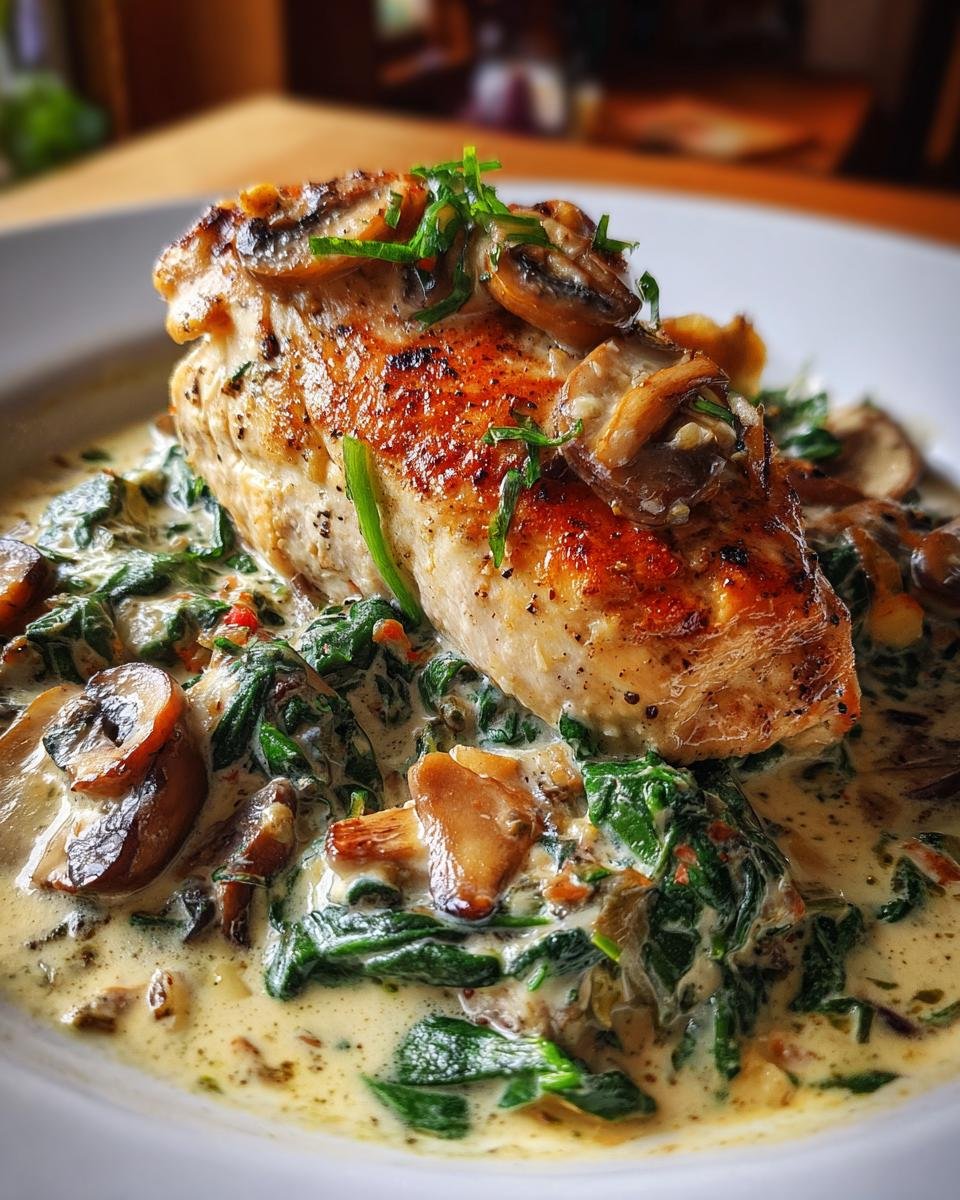 Chicken Spinach and Mushroom Low Carb Oven Dish - detail 5