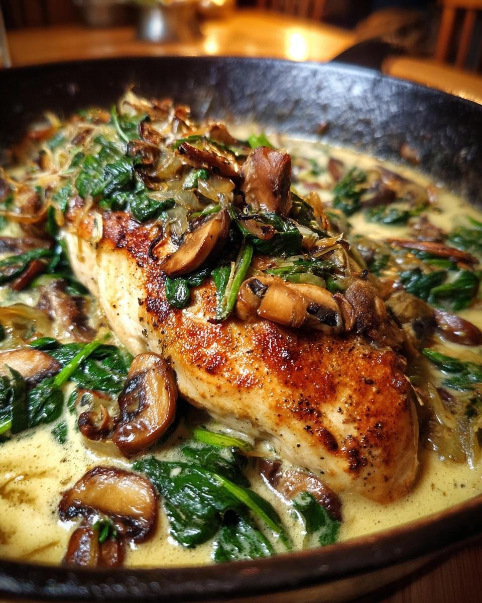 Chicken Spinach and Mushroom Low Carb Oven Dish - detail 8