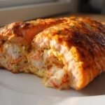 Crab and Shrimp Stuffed Salmon Fillets