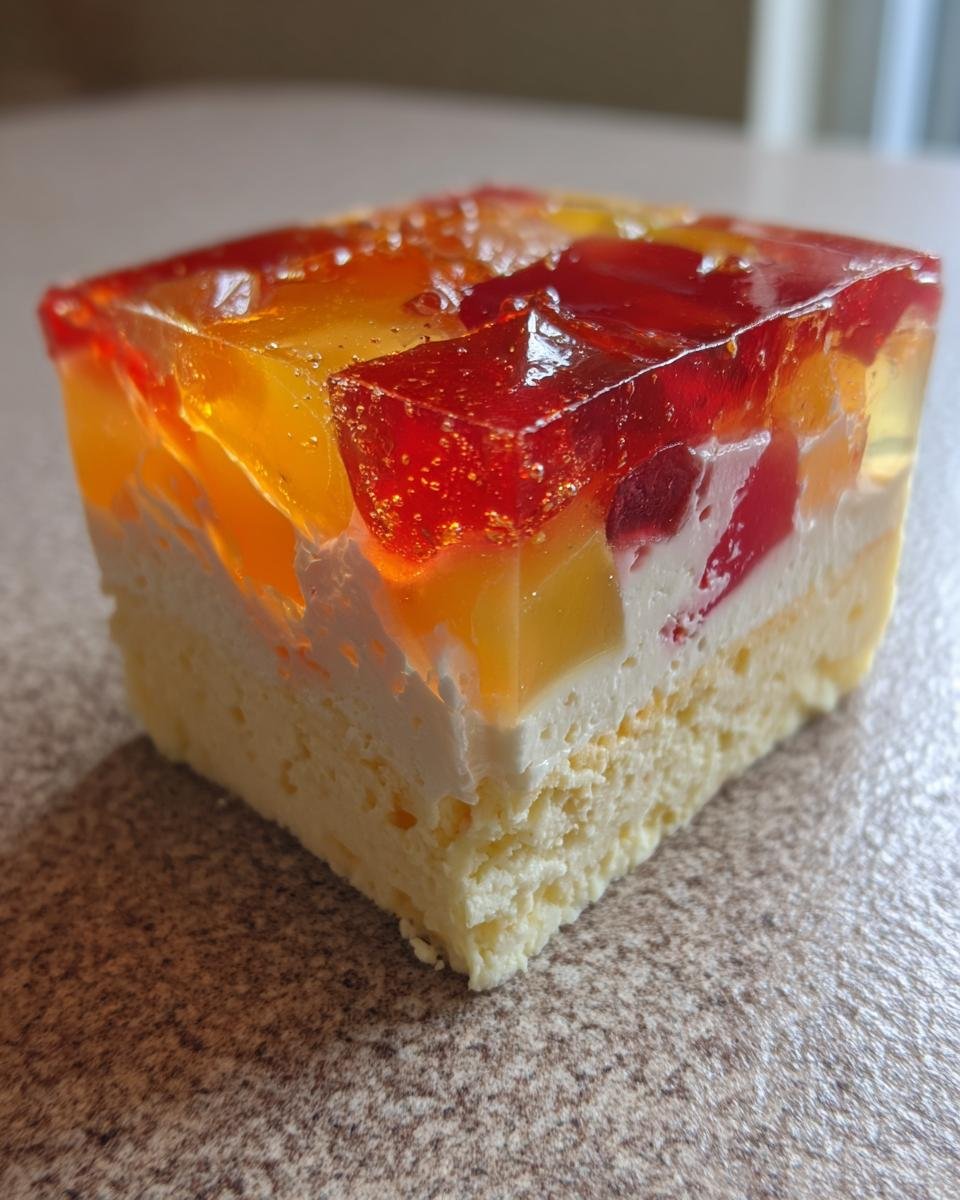 Cream Cheese and Fruit Gelatin - detail 1