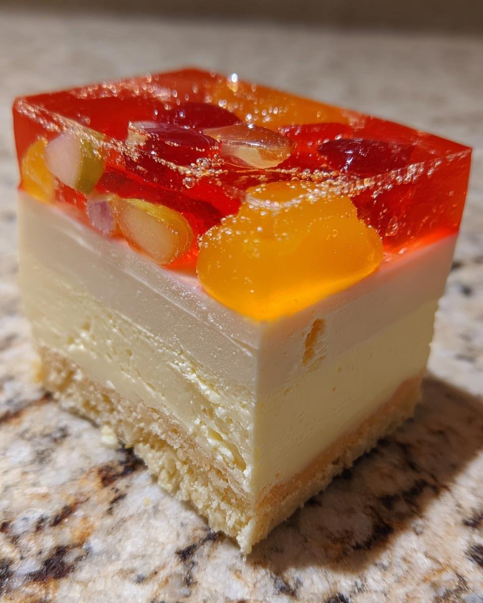 Cream Cheese and Fruit Gelatin - detail 2