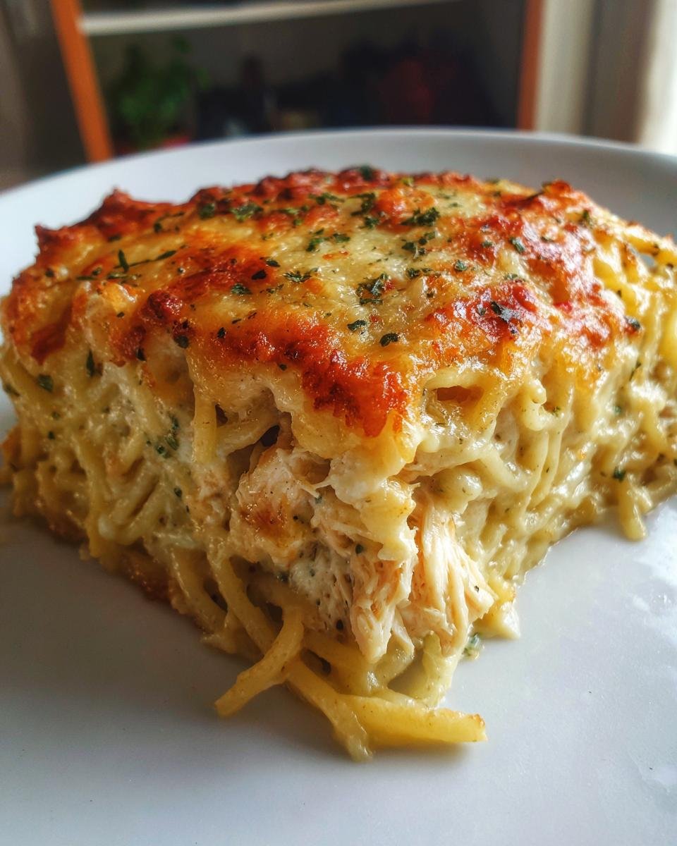 Creamy Monterey Jack Chicken Spaghetti Bake - detail 1