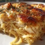 Creamy Monterey Jack Chicken Spaghetti Bake