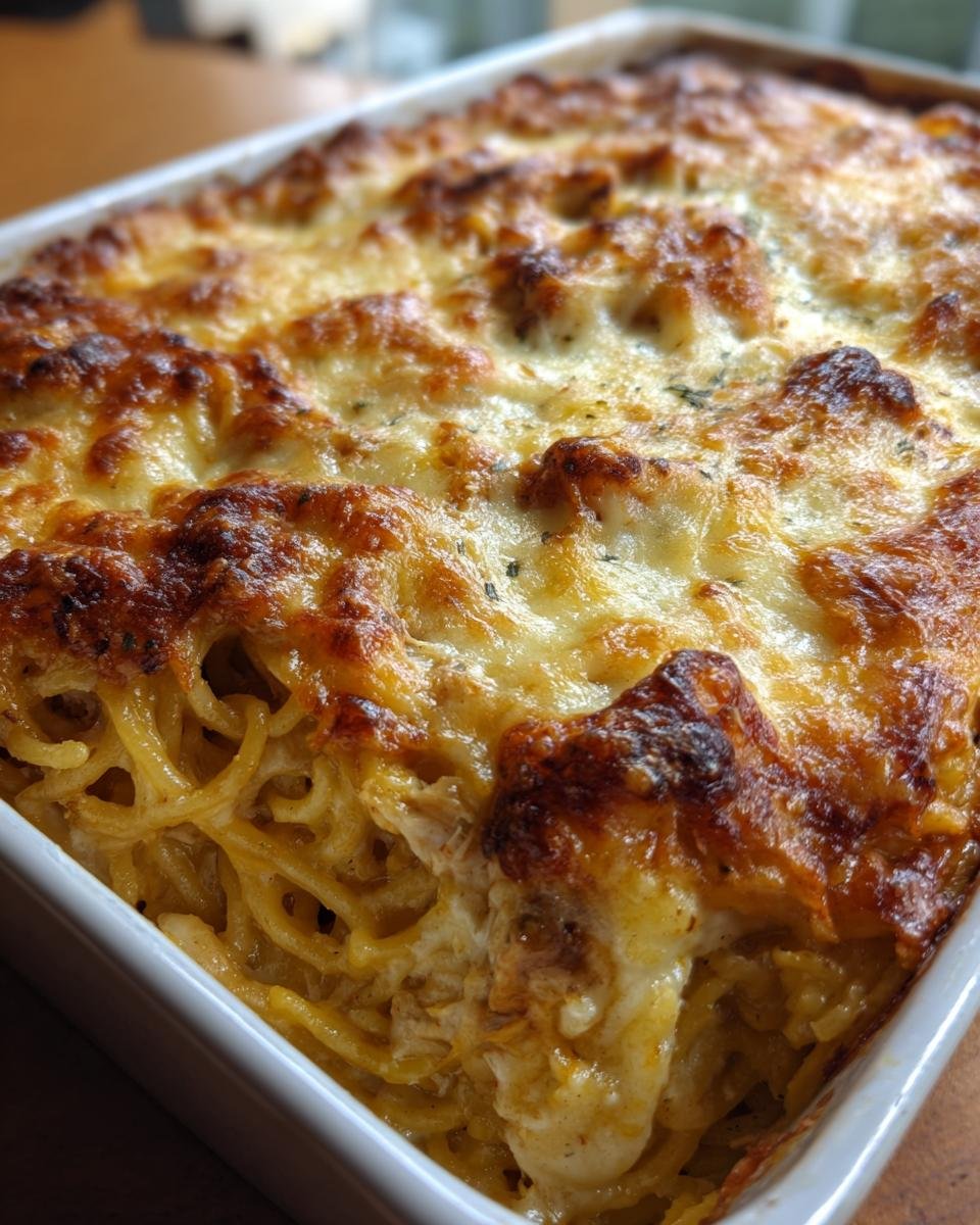 Creamy Monterey Jack Chicken Spaghetti Bake - detail 2