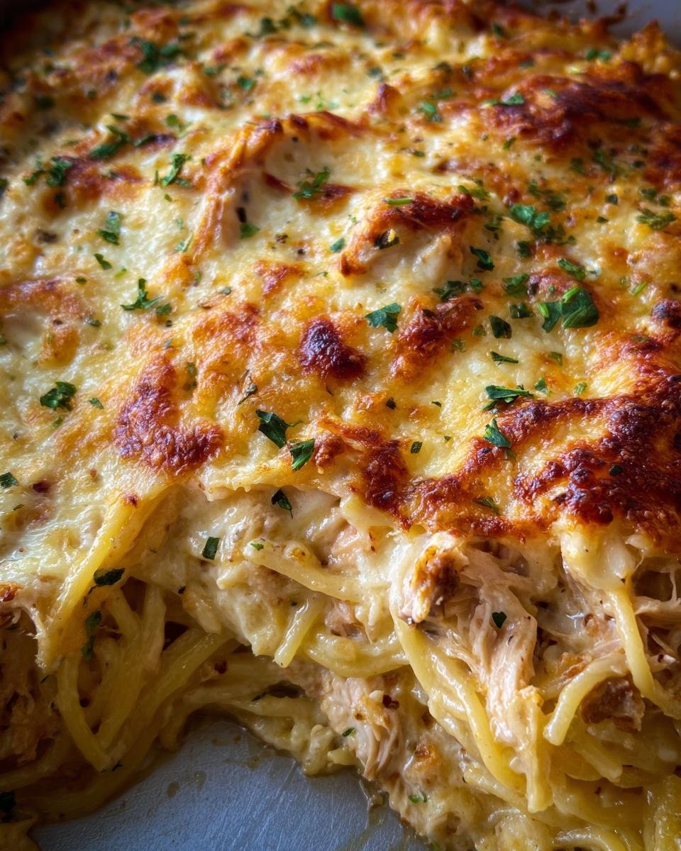 Creamy Monterey Jack Chicken Spaghetti Bake - detail 3