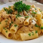 Creamy Velveeta Chicken Rigatoni
