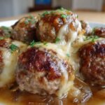 Crock Pot French Onion Meatballs