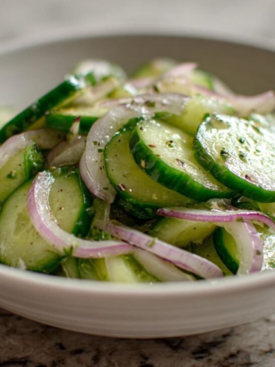 Cucumbers and Onions