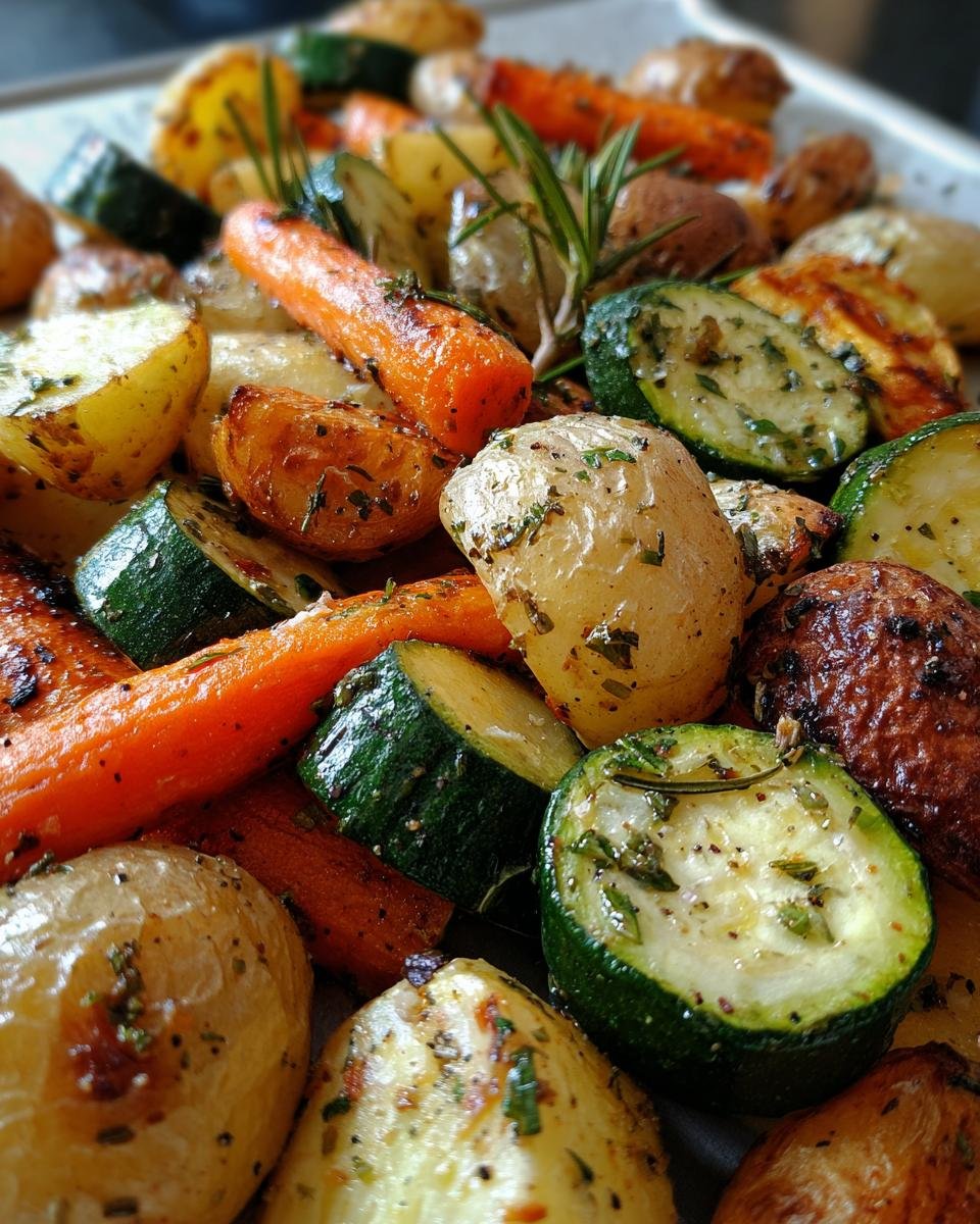 Garlic Herb Roasted Potatoes, Carrots, and Zucchini - detail 1