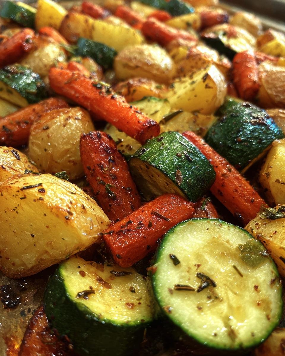 Garlic Herb Roasted Potatoes, Carrots, and Zucchini - detail 2