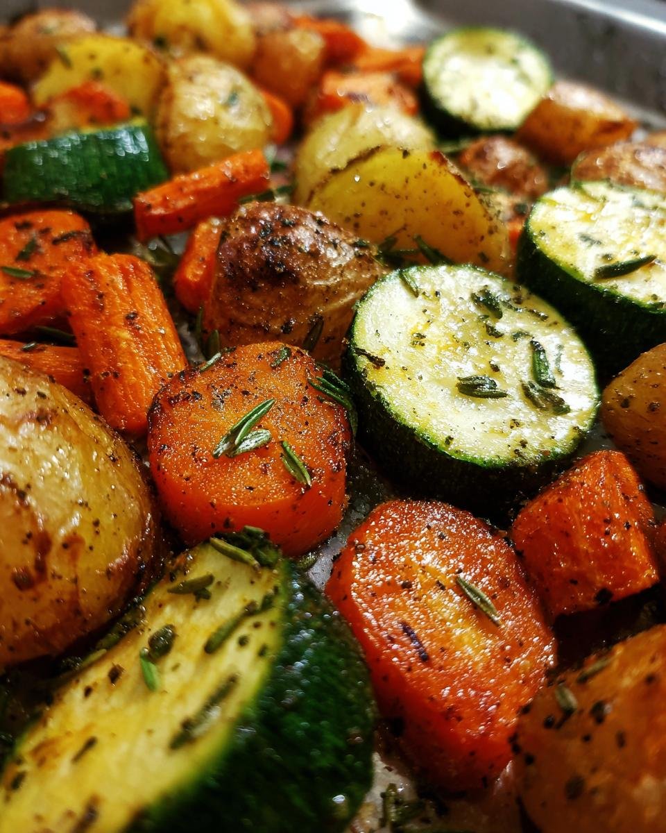 Garlic Herb Roasted Potatoes, Carrots, and Zucchini - detail 3