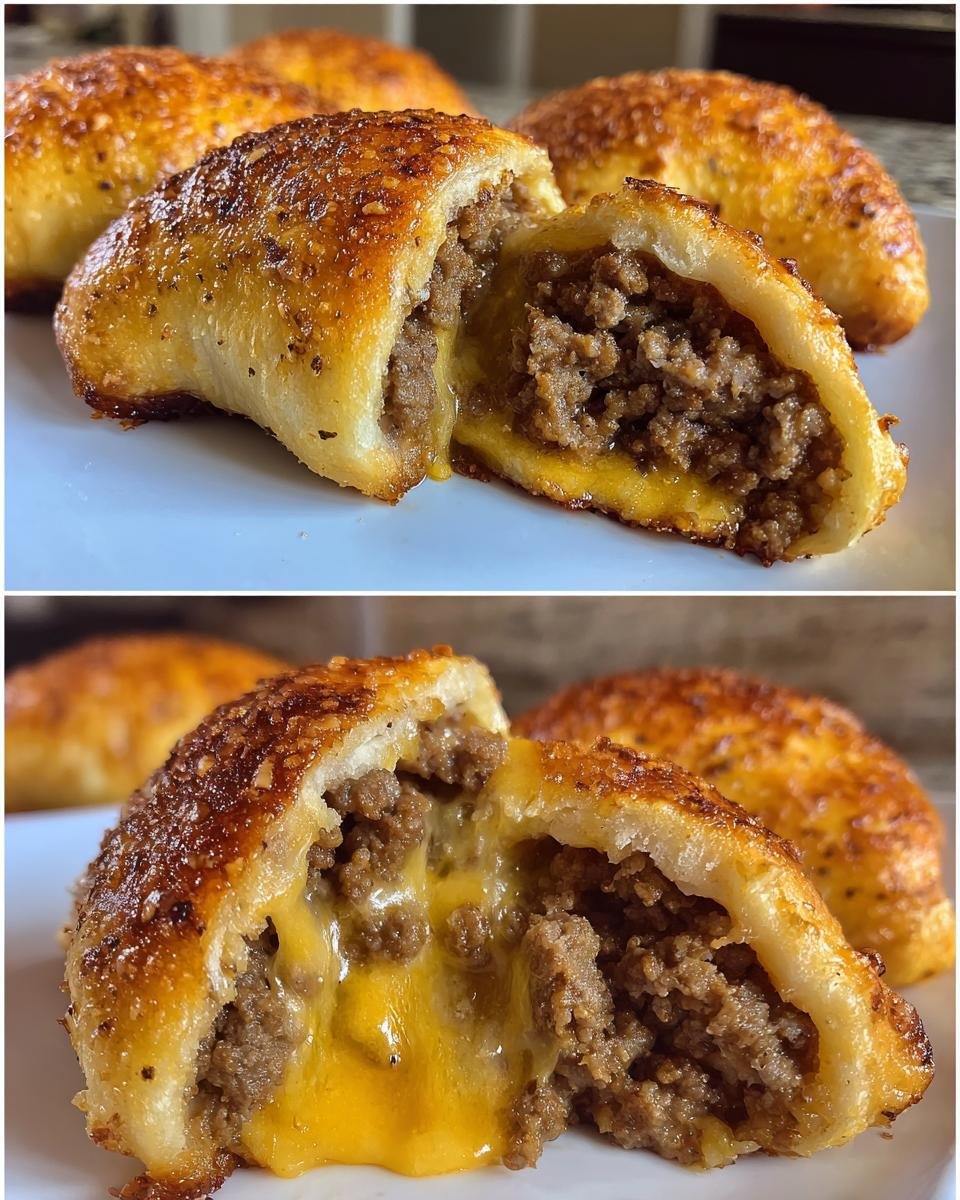 Garlic Parmesan Cheeseburger Bombs - detail 2