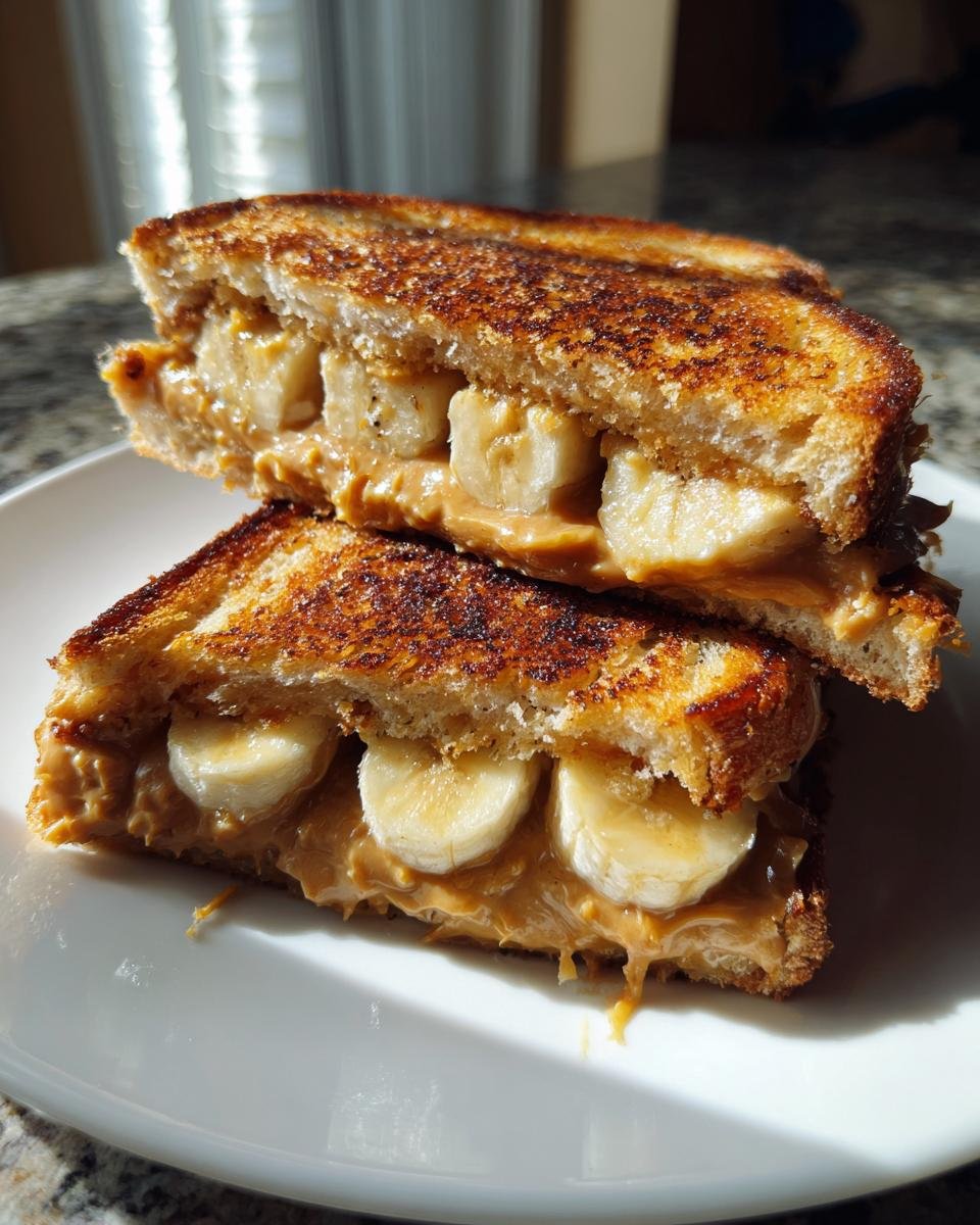 Grilled Peanut Butter Banana Sandwich - detail 2