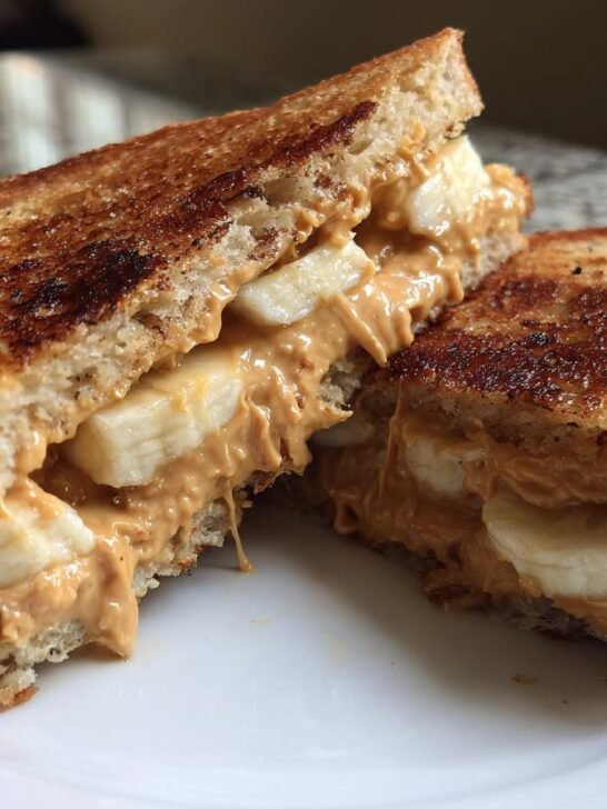 Grilled Peanut Butter Banana Sandwich