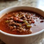 Hearty Pinto Bean and Beef Soup with Green Chiles