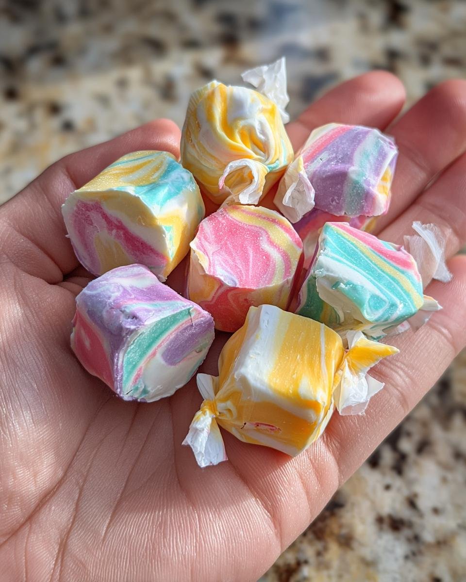 Homemade Saltwater Taffy Rolls - detail 3