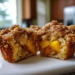 Keto Peach Cobbler Muffins