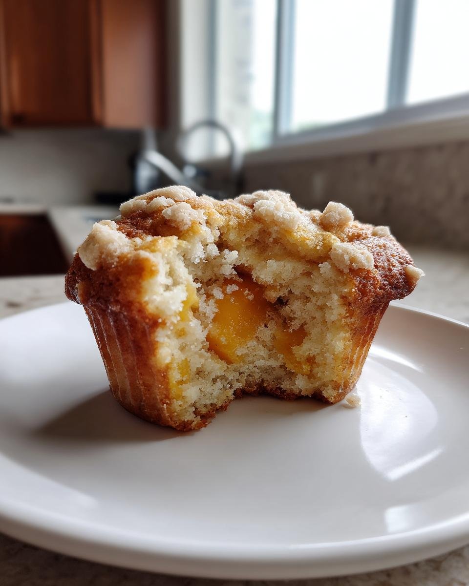 Keto Peach Cobbler Muffins - detail 5