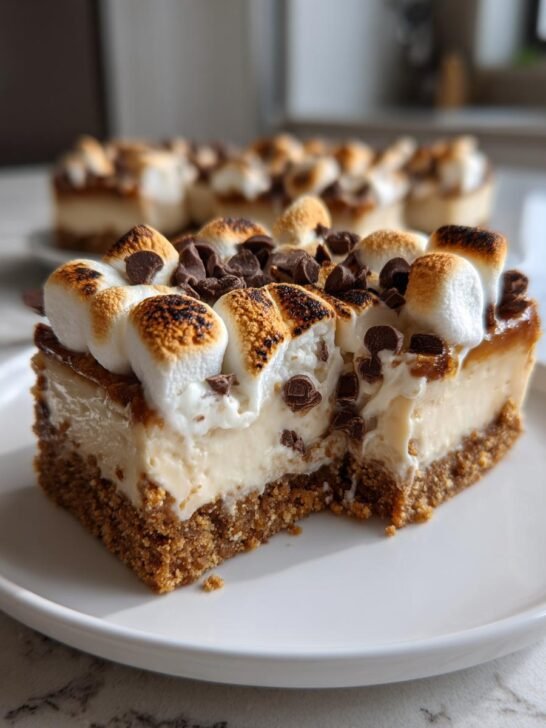 No Bake S'mores Cheesecake Bars