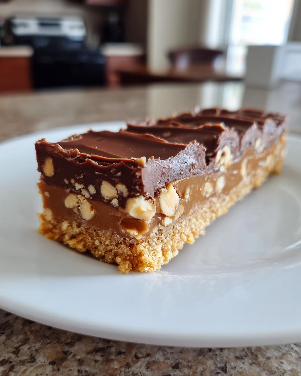 No Bake Snickers Bars - detail 1
