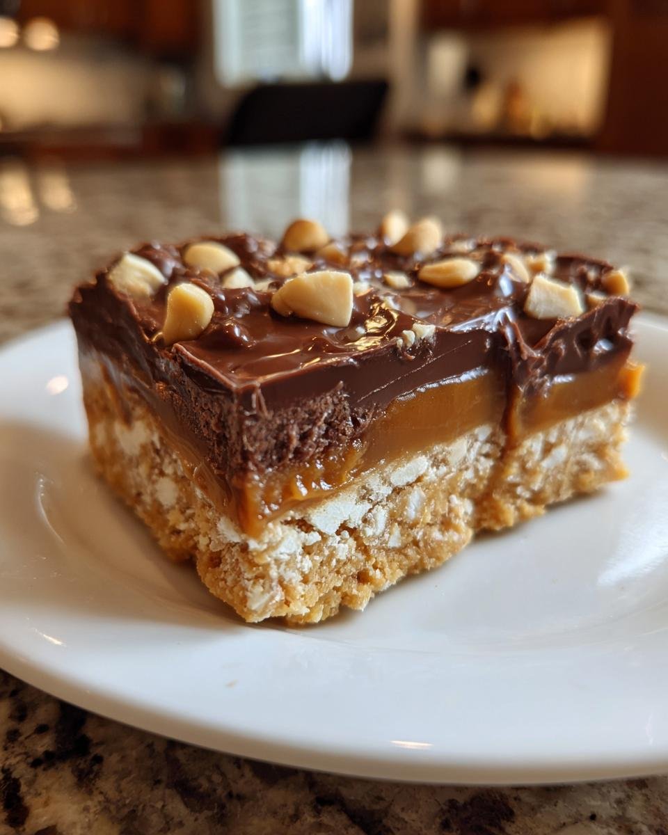No Bake Snickers Bars - detail 2