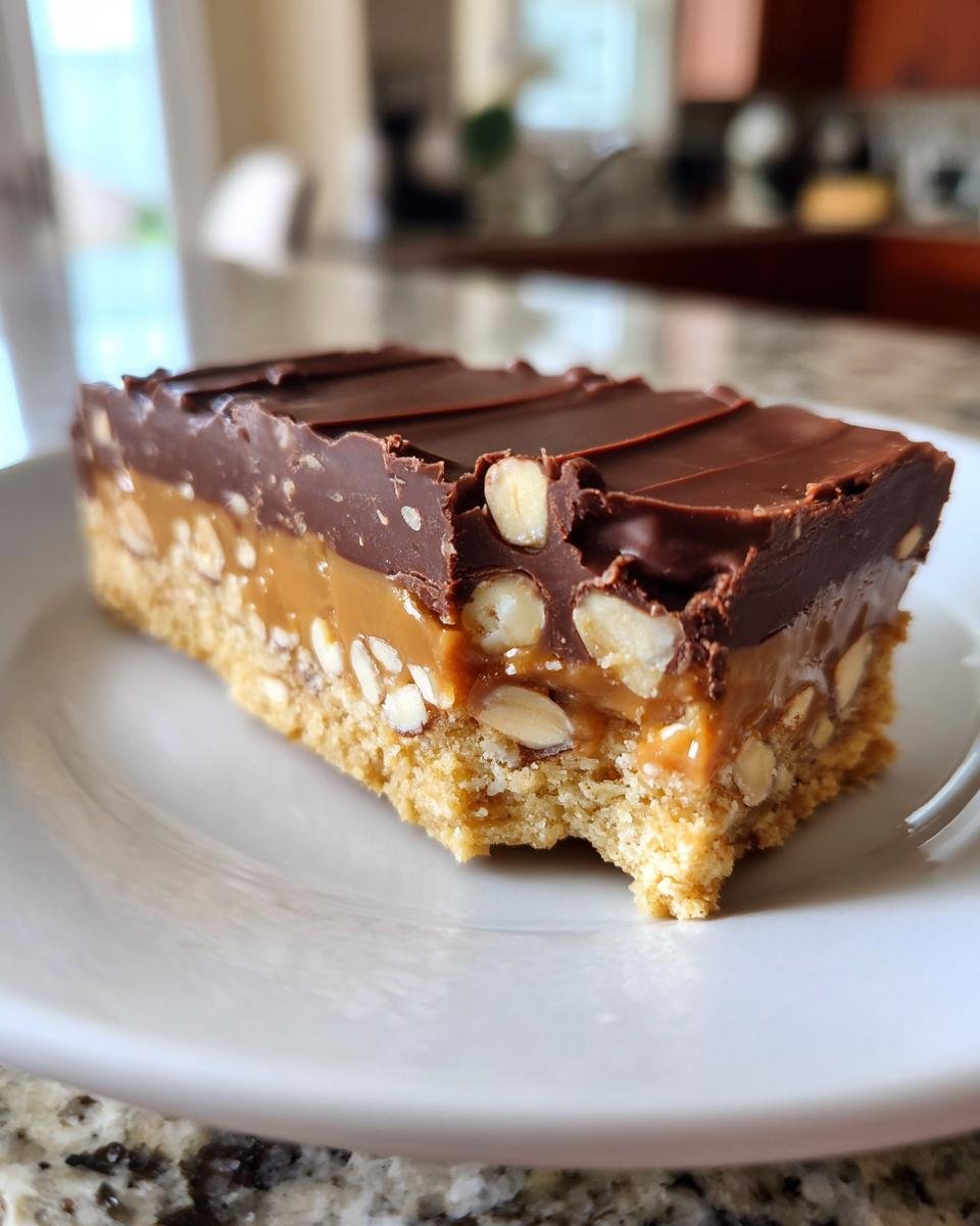 No Bake Snickers Bars - detail 3