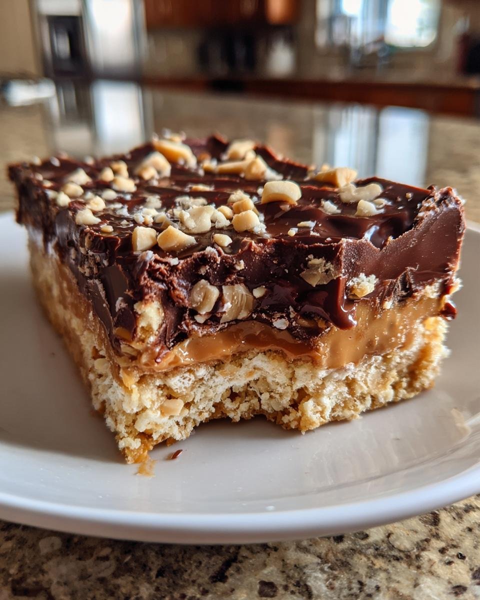 No Bake Snickers Bars - detail 5