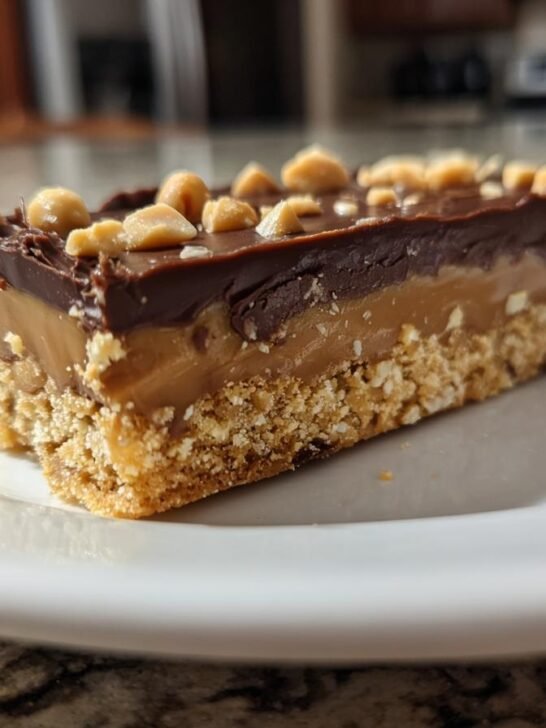 No Bake Snickers Bars