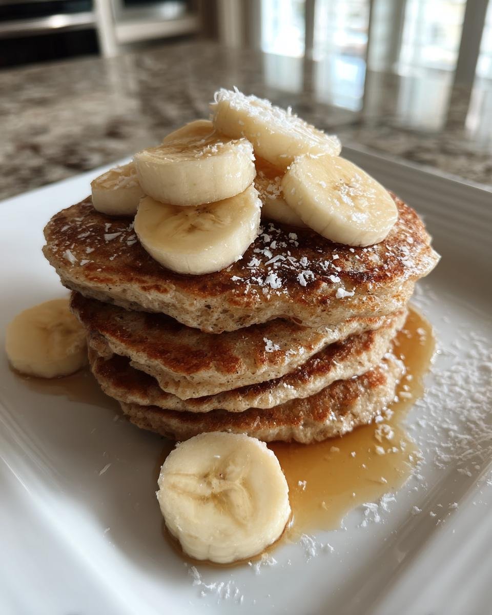 Oatmeal Banana Pancakes - detail 1