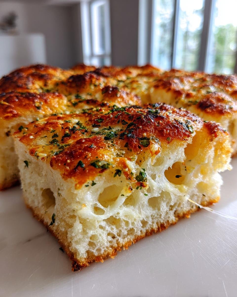 Pan-Cooked Cheesy Focaccia - detail 3