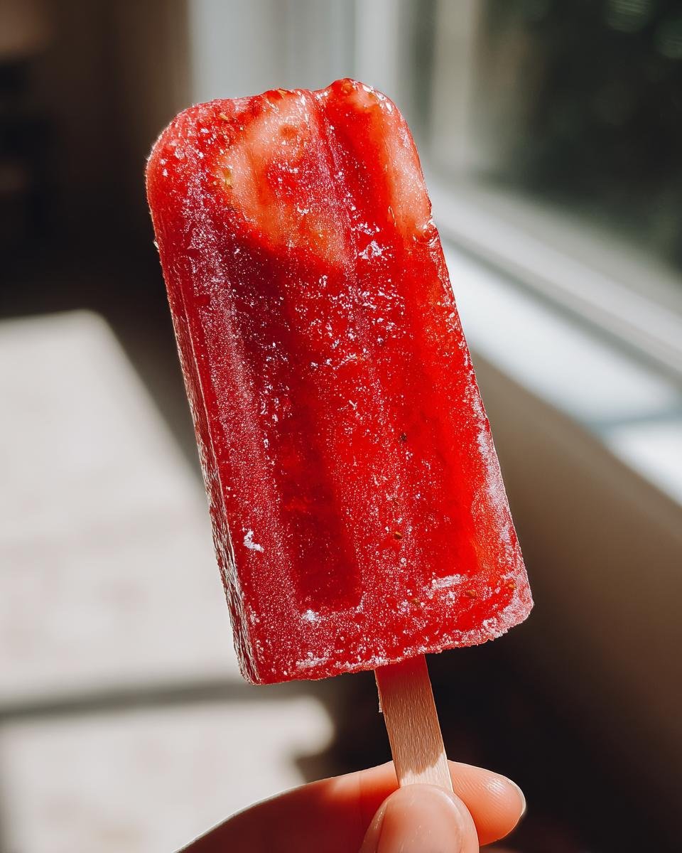 Perfect Strawberry Ice Pops - detail 1