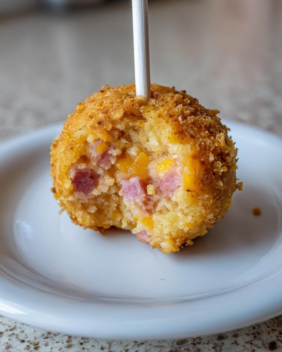 Savory Ham and Cheese Cake Pops - detail 1