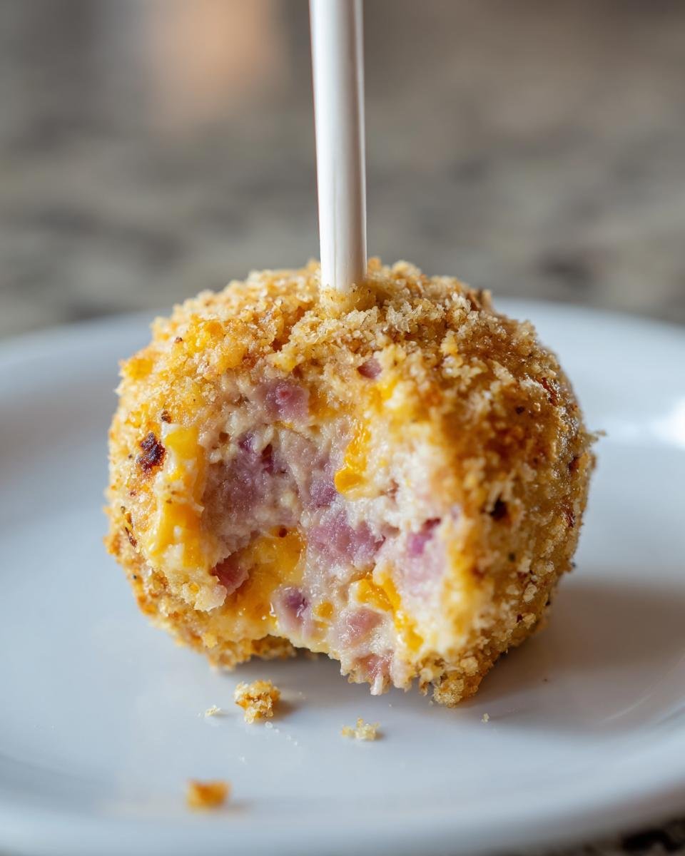 Savory Ham and Cheese Cake Pops - detail 2