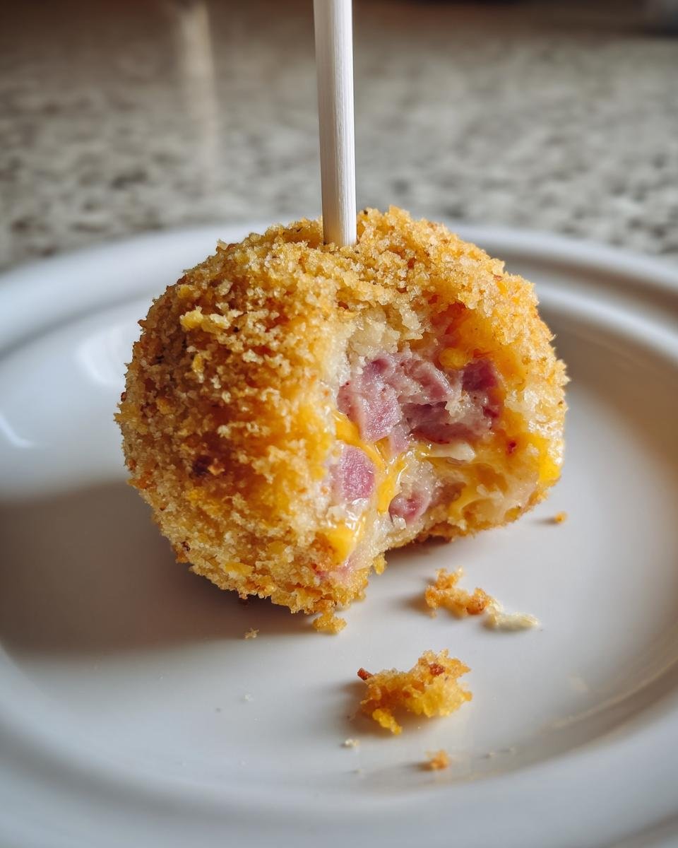 Savory Ham and Cheese Cake Pops - detail 3