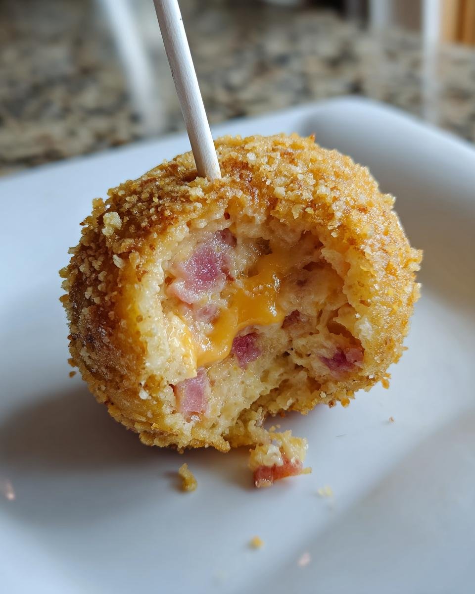 Savory Ham and Cheese Cake Pops - detail 5
