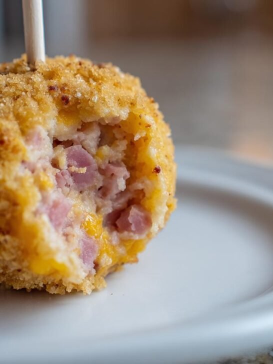 Savory Ham and Cheese Cake Pops